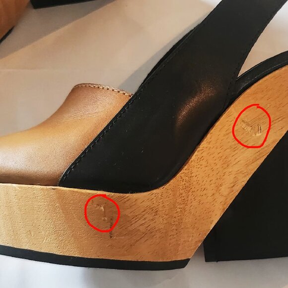 Pierre Hardy Black and Brown Wedge Heels - Picture 5 of 8